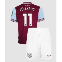 West Ham United Niclas Fullkrug #11 Replika babykläder Hemmaställ Barn 2024-25 Kortärmad (+ korta byxor)